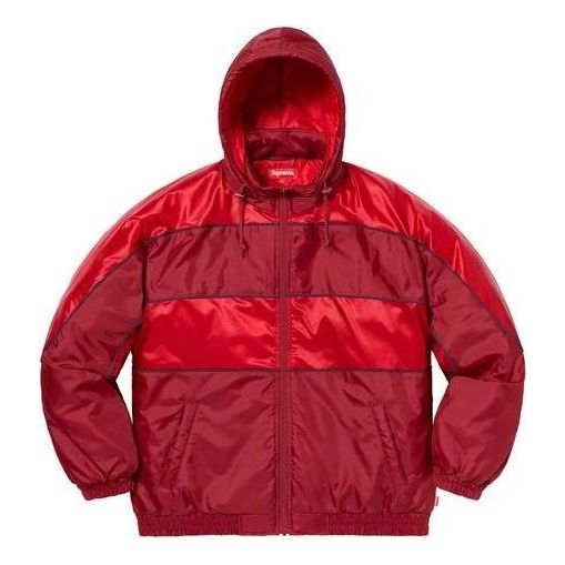 Пухо яке Supreme Sports Piping Puffy Jacket Червено | SUP-FW19-467, 0