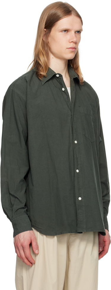 Риза NORSE PROJECTS Norse Projects Mo Cotton Tencel Shirt Зелено | N40-0822, 1