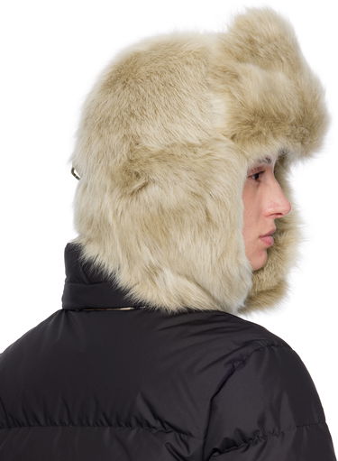Шапка Burberry Burberry Shearling Trapper Hat Бежово | 8114666, 4