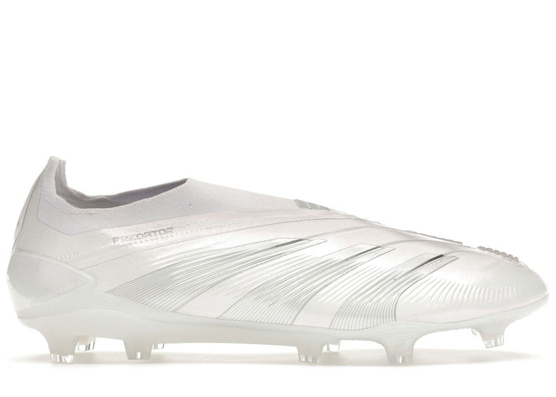 Кецове и обувки adidas Performance Predator 24 Elite Laceless FG Pearlized Pack Бяло | IE1806