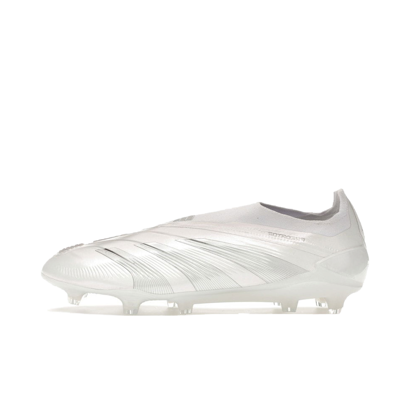 Кецове и обувки adidas Performance Predator 24 Elite Laceless FG Pearlized Pack Бяло | IE1806