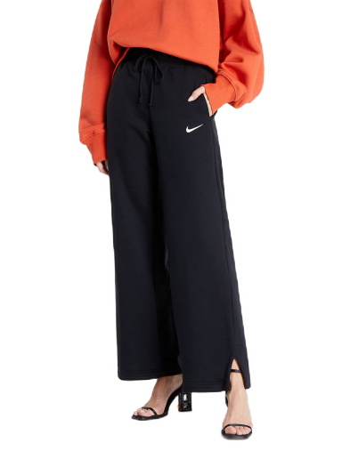 Спортни панталони Nike Phoenix Fleece High-Waisted Wide-Leg Sweatpants Черно | DQ5615-010