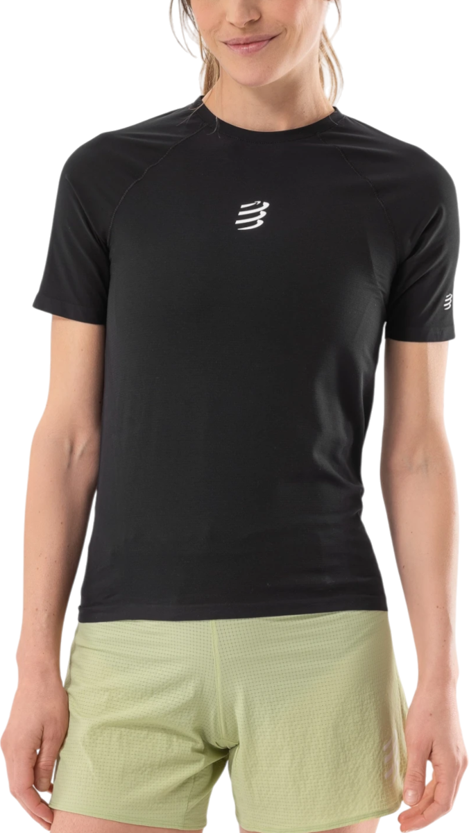 Тениска Compressport Trail Running Short Sleeve T-Shirt Черно | atsw3649-atsw3649000, 0