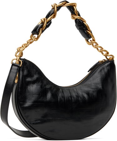 Дамска чанта Balmain Balmain 1945 Soft Moon Shoulder Bag Черно | EN1BQ954LETF, 2