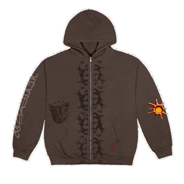 Суитчър Cactus Jack by Travis Scott Reverse Dog Zip Up Hoodie Кафяво | CJJ1 HZ08 BROW, 0