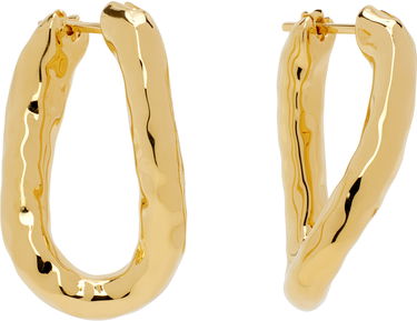 Обеци Jil Sander Jil Sander Molten Hoop Earrings Металик | J11VG0256_P4877, 1