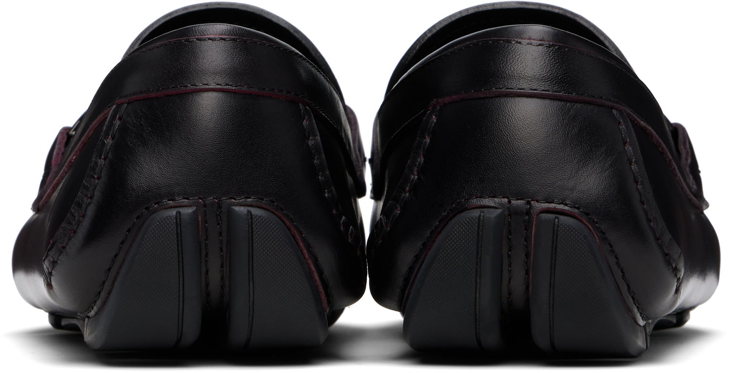 Кецове и обувки FERRAGAMO Salvatore Ferragamo Gancini Ornament Driver Loafers Бургунди | 778845, 1