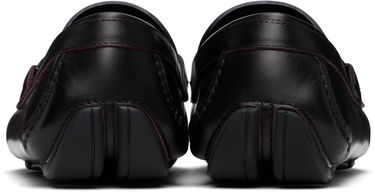 Кецове и обувки FERRAGAMO Salvatore Ferragamo Gancini Ornament Driver Loafers Бургунди | 778845, 1