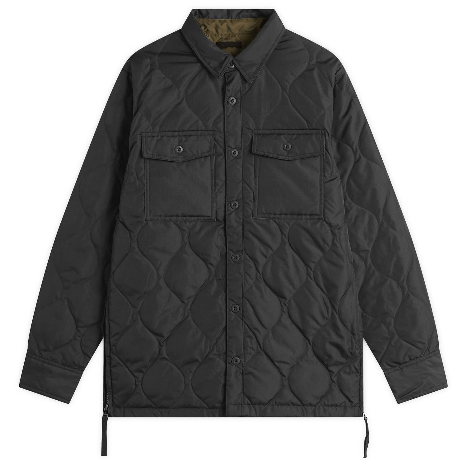 Яке TAION Quilted Zip Over Shirt Черно | TAION-109SHML-1-BLK, 1