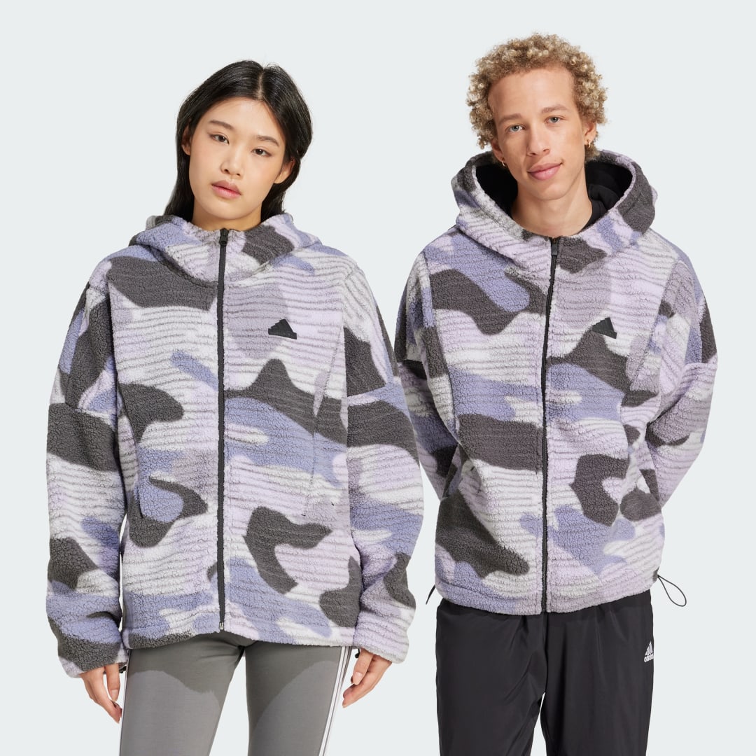 Суитчър adidas Performance Full-Zip Hoodie Лилаво | JM1260, 0