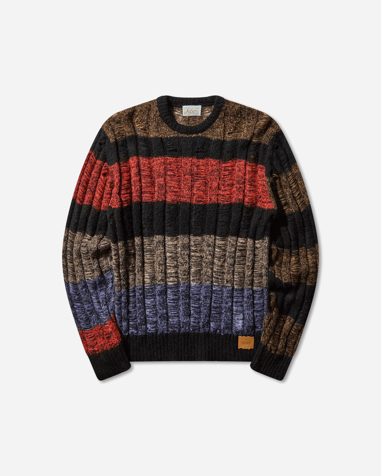 Пуловер Aries Mohair Cable Stripe Sweater Многоцветен | AR2004304 Multi, 1