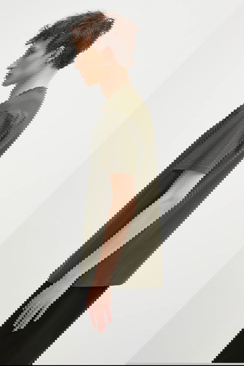 Тениска Carhartt WIP S/S Script Embroidery T-Shirt Зелено | I030435.2QHXX, 1