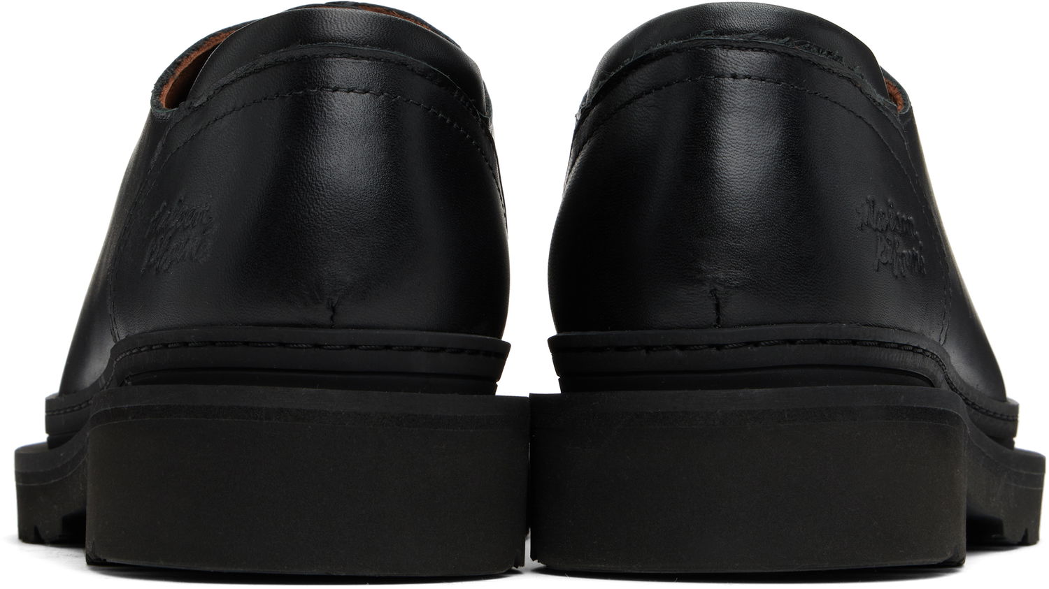 Облекло MAISON KITSUNÉ Maison Kitsuné Lace Up Derbys Черно | OM04103LR0005, 1