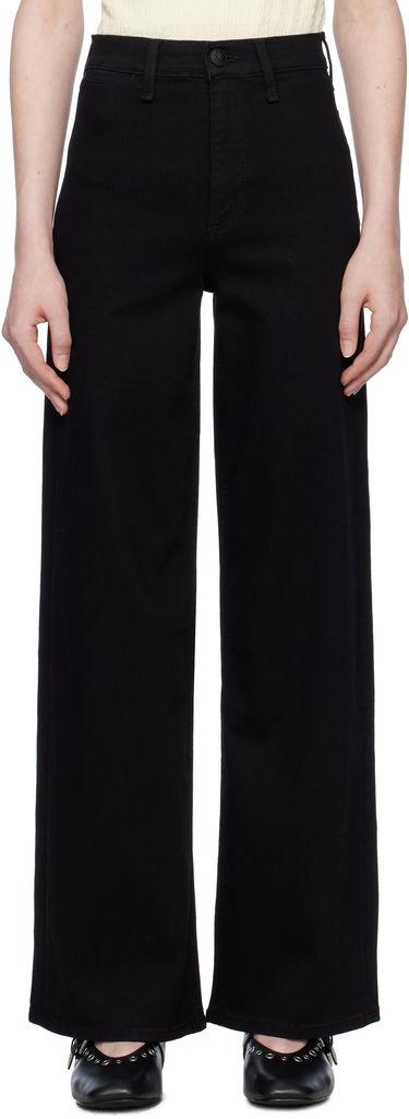 Дънки rag & bone rag & bone Hadley Wide Leg Jeans Черно | WDD24H3002EPBL, 0