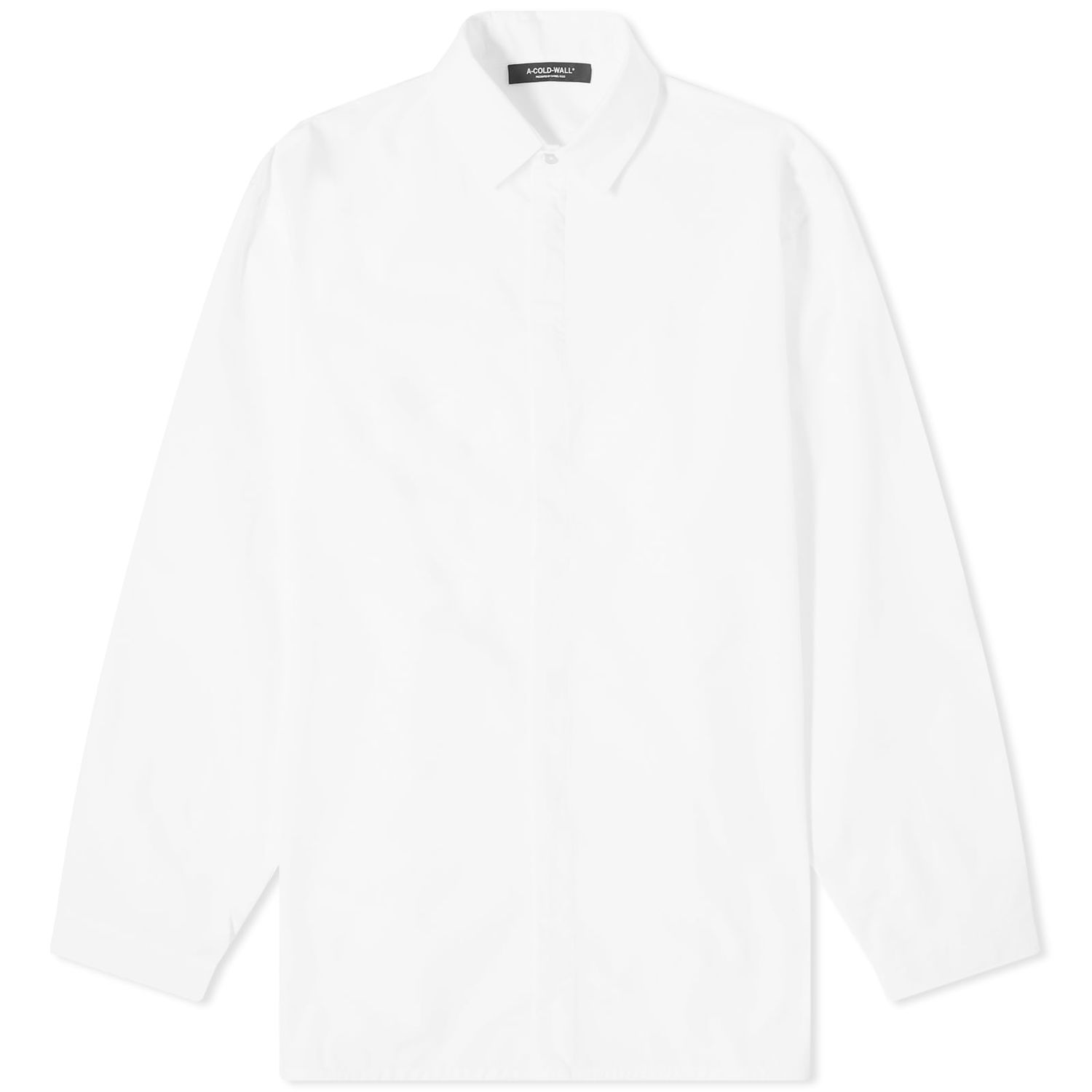 Риза A-COLD-WALL* Contrast Panel Shirt Бяло | ACWMSH129-PORC, 0