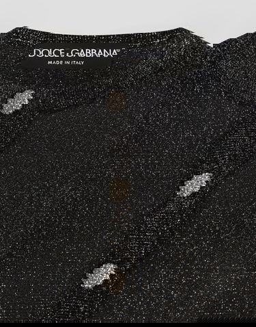 Пуловер Dolce & Gabbana Dolce & Gabbana Metallic Viscose Cardigan Черно | FXVCXTJGMCES8001, 3