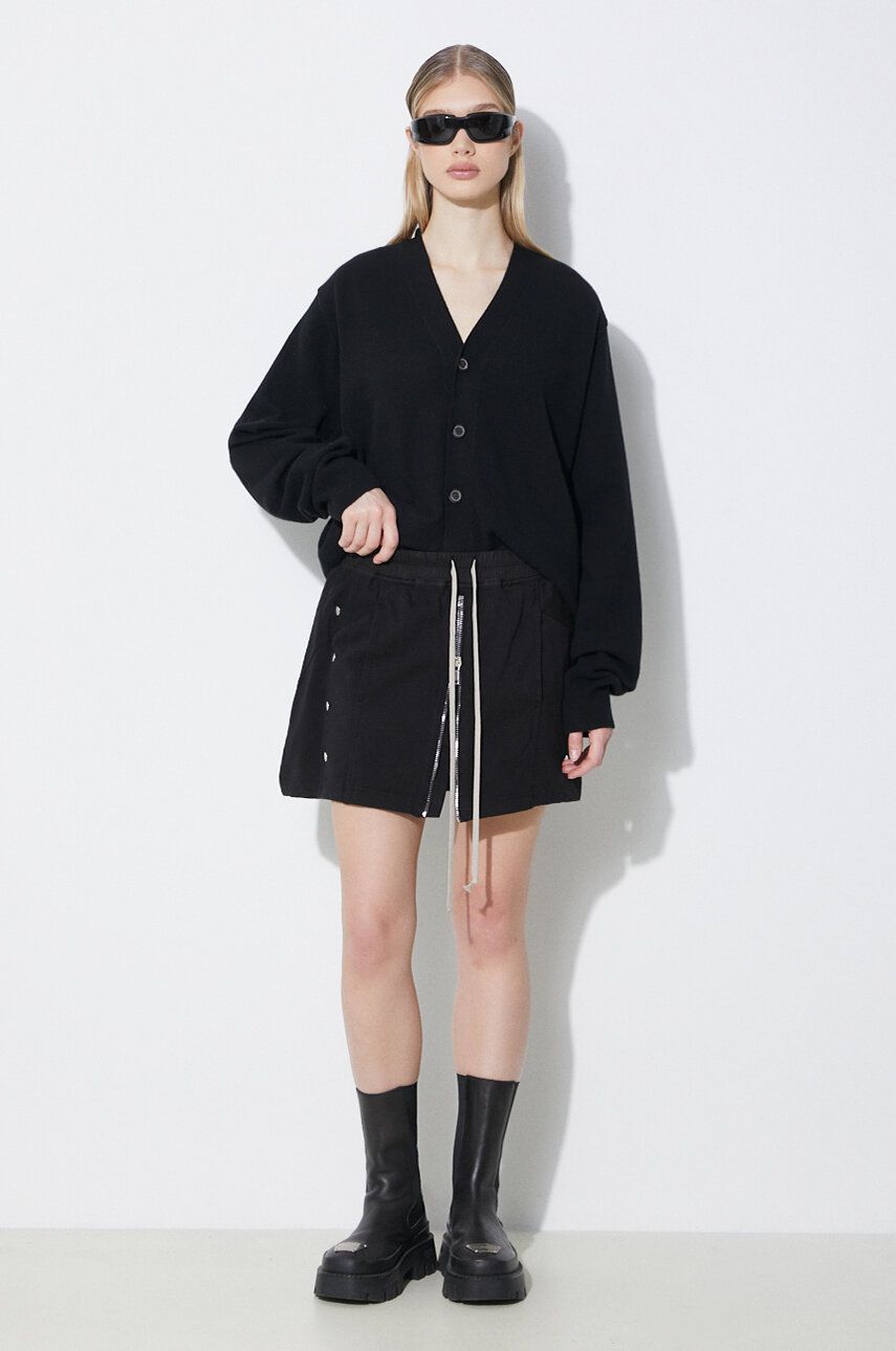 Пола Rick Owens Knit Skirt Babel Mini Черно | DS01D1344.RIG.09, 1