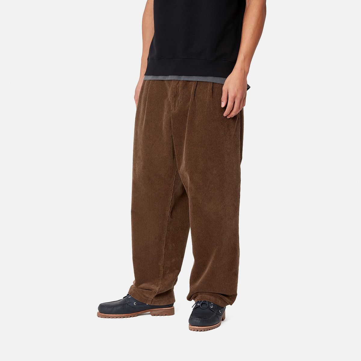 Панталони Carhartt WIP Corduroy Relaxed Fit Pants Кафяво | I033757_9, 1