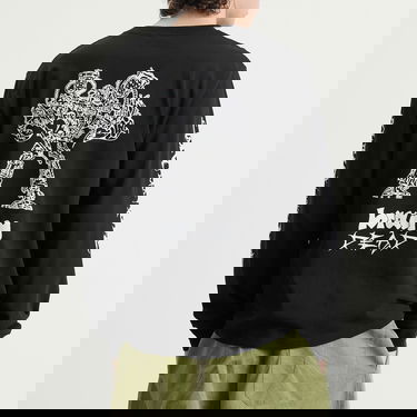 Тениска Brain Dead Brain Dead Skull Mech Long Sleeve T-Shirt, Size Large Черно | BDF25T010O46-BLK, 3