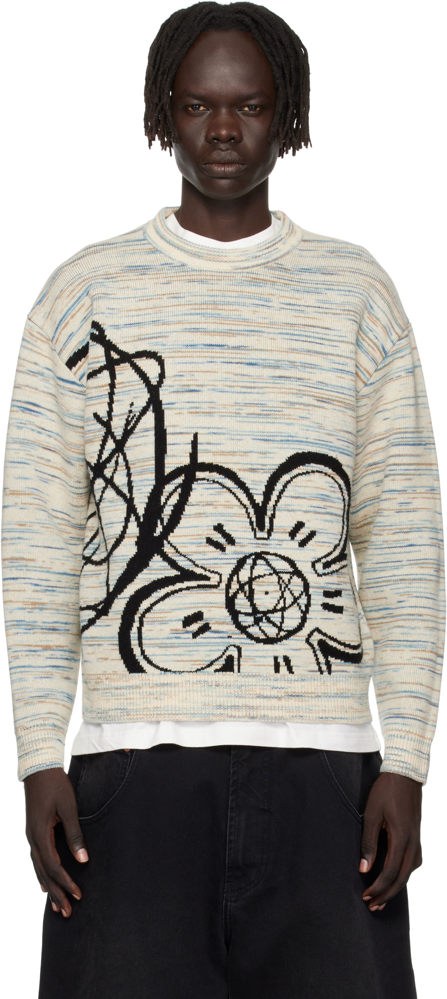 Пуловер KENZO Kenzo Paris Futura 2000 Edition Reversible Sweater Многоцветен | FF65PU7513CJ, 0