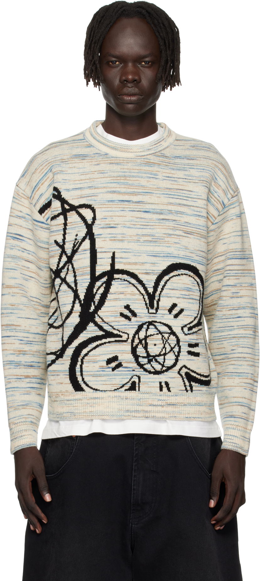Пуловер KENZO Kenzo Paris Futura 2000 Edition Reversible Sweater Многоцветен | FF65PU7513CJ