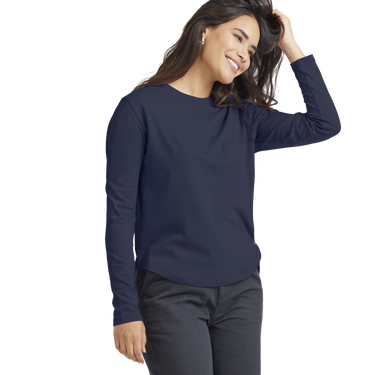 Тениска Allbirds Merino Wool Long Sleeve T-Shirt, Size XS Тъмно синьо | A12115W, 2