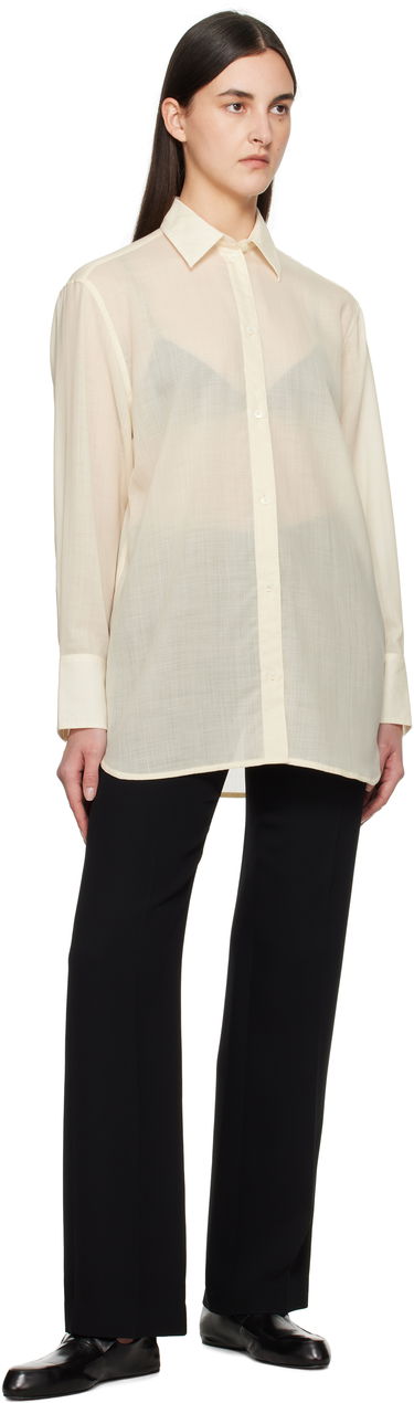 Риза TOTEME TOTEME Relaxed Voile Shirt Бежово | 251-WRT1415-FB0332, 3