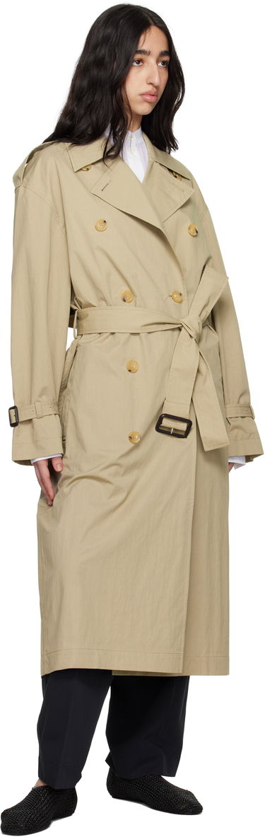 Тренчкот TOTEME TOTEME Crisp Summer Trench Coat Бежово | 252-WRO0197-FB0410, 3