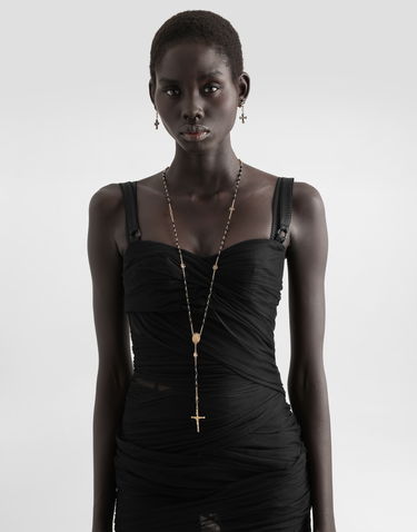 Колие Dolce & Gabbana Dolce & Gabbana Rosary-style Metal Necklace Onesize Черно | WNR4C3W1111ZOO00, 1