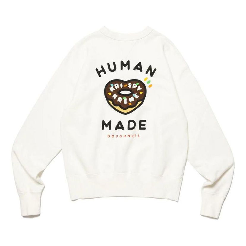 Суитчър Human Made Krispy Kreme Graphic Long Sleeve T-shirt Бяло | XX25CS001