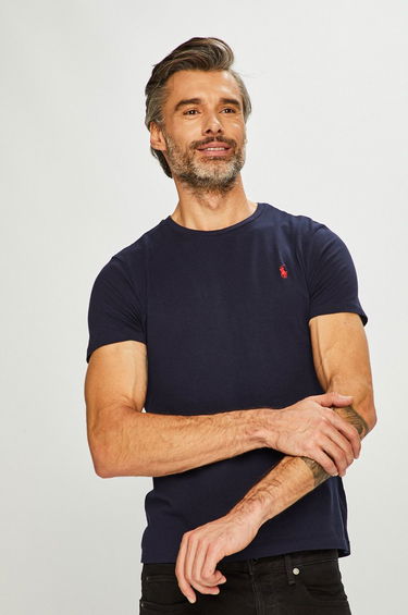 Тениска Polo by Ralph Lauren Custom Fit Tee Тъмно синьо | 710680785004, 0