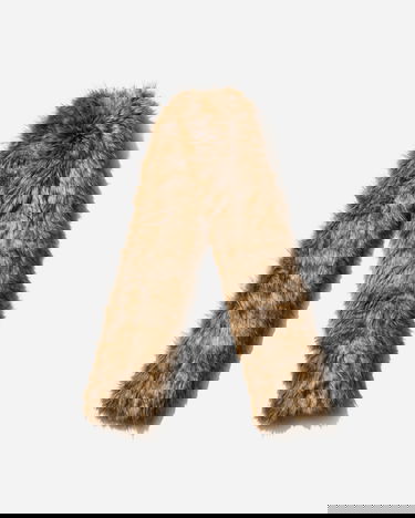 Шал Maison Margiela Faux Fur Scarf Кафяво | SH0TE0001 001F, 3