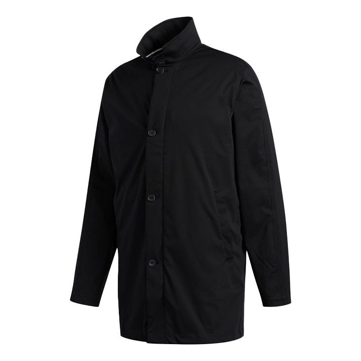 Тренчкот adidas Originals Stand Collar Golf Jacket Черно | FS2521