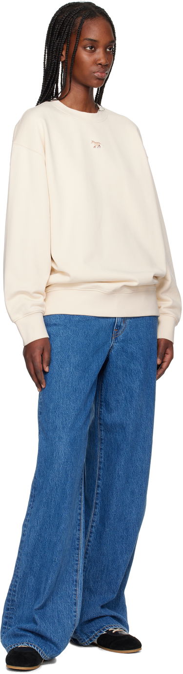 Пуловер MAISON KITSUNÉ Maison Kitsuné Baby Fox Patch Oversize Sweatshirt Бежово | OW00301KM0325, 3