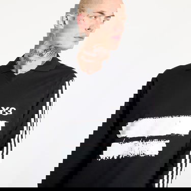 Поло тениска Y-3 Graphic Logo Long Sleeve Top Черно | JN4876, 1