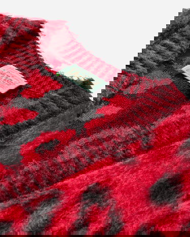 Жилетка Aries Brushed Leopard Print Vest Червено | AR4004104 Red, 3