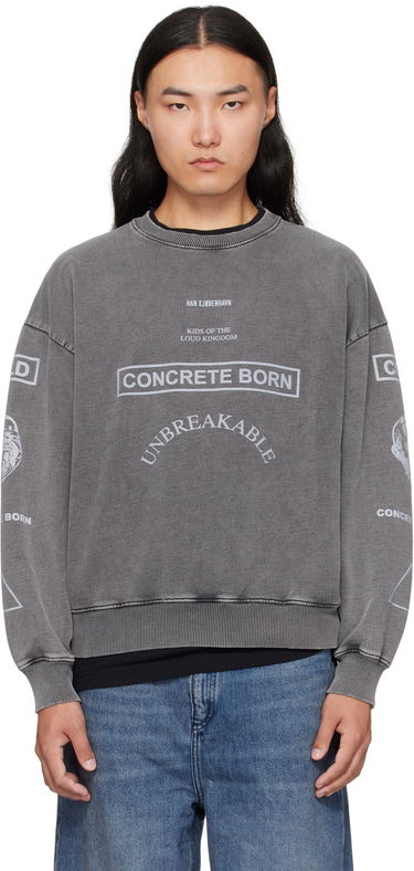 Суитчър Han Kjøbenhavn Han Kjobenhavn Graphic Printed Crewneck Sweatshirt Сиво | M-134728, 0