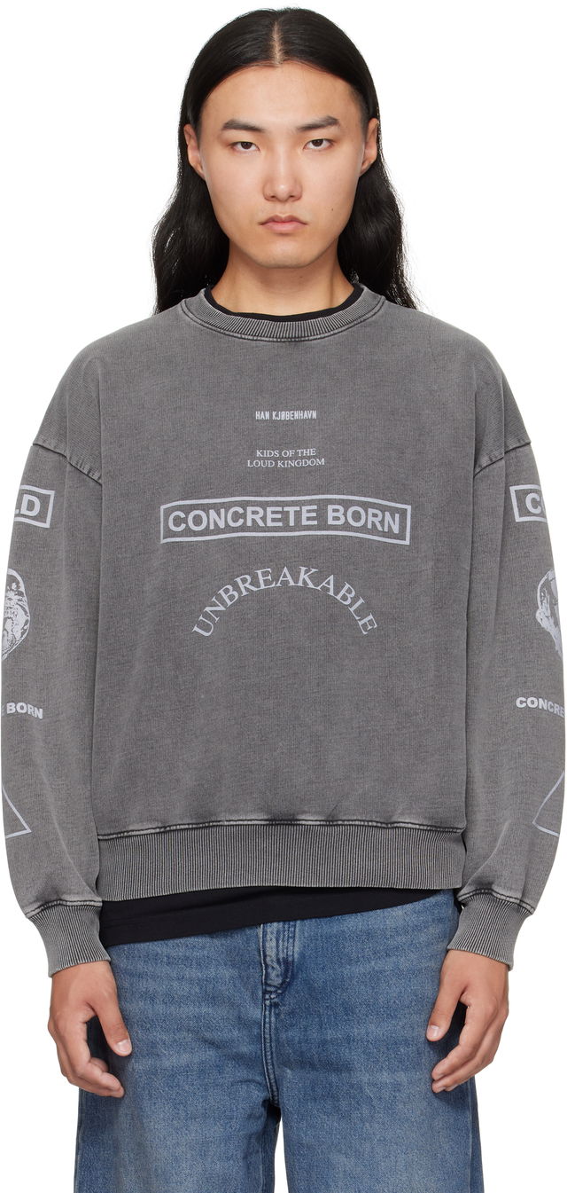 Han Kjobenhavn Graphic Printed Crewneck Sweatshirt