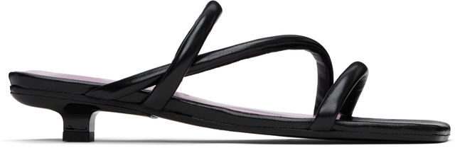 BY FAR Morena Nappa Leather Heeled Sandals