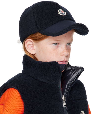 Шапка с козирка Moncler Kids' Fleece Baseball Cap Синьо | J29543B00024809BY, 1
