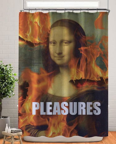 Домашен декор Pleasures Burning Mona Lisa Shower Curtain Многоцветен | P25SU072ULTI, 1