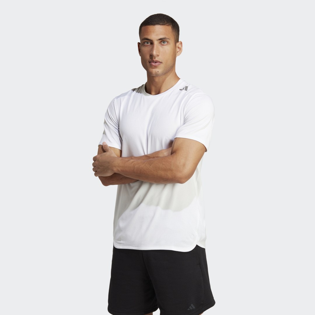 Тениска adidas Performance Designed 4 Training HEAT.RDY HIIT Training Tee Бяло | IB9096, 0