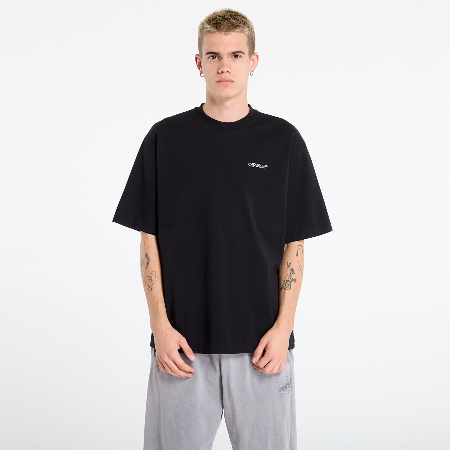 Тениска Off-White Off-White Half Arrow Skate S/S T-Shirt Черно | OMAA120F25JER0131001, 0