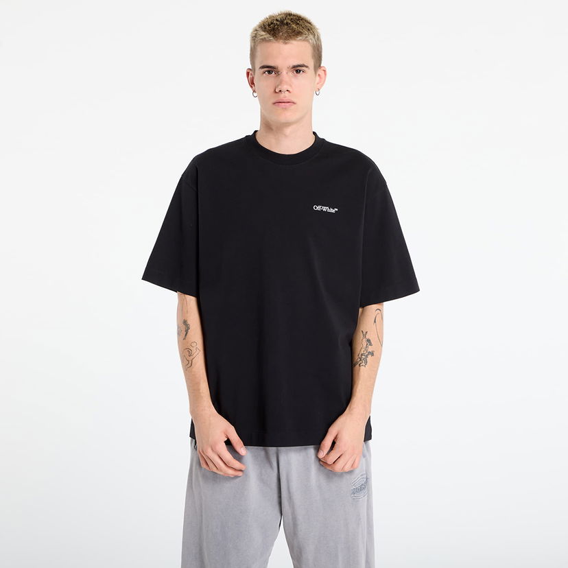 Тениска Off-White Off-White Half Arrow Skate S/S T-Shirt Черно | OMAA120F25JER0131001