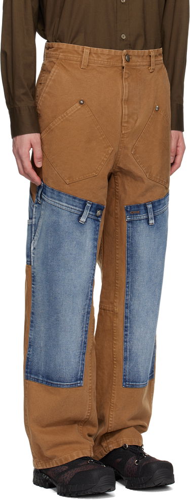 Дънки Andersson Bell Andersson Bell Re-Make Carpenter Jeans Кафяво | apa810u, 1