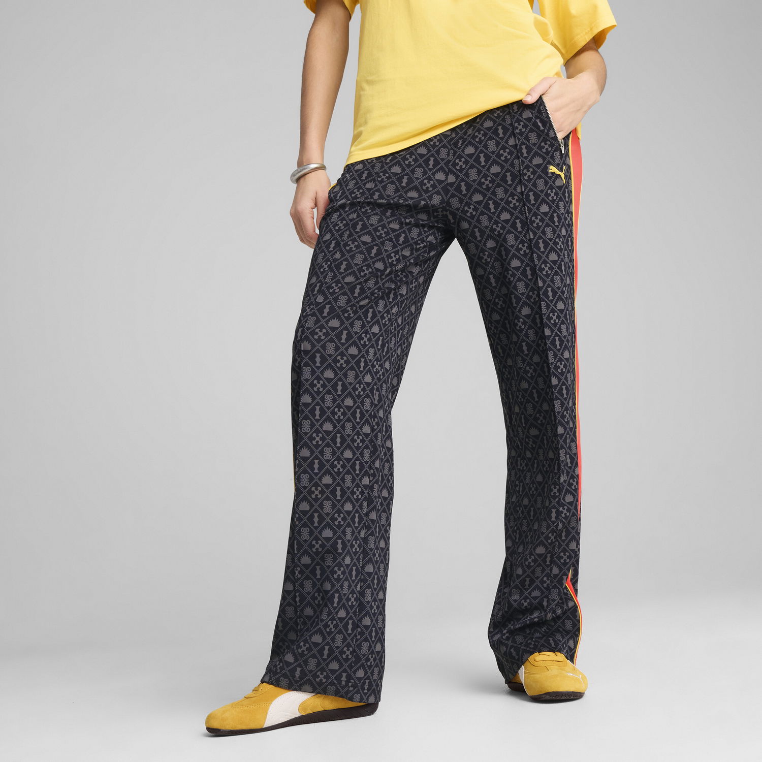 Спортни панталони Puma Road To Unity T7 Printed Straight-Leg Pants Черно | 629794_16, 0