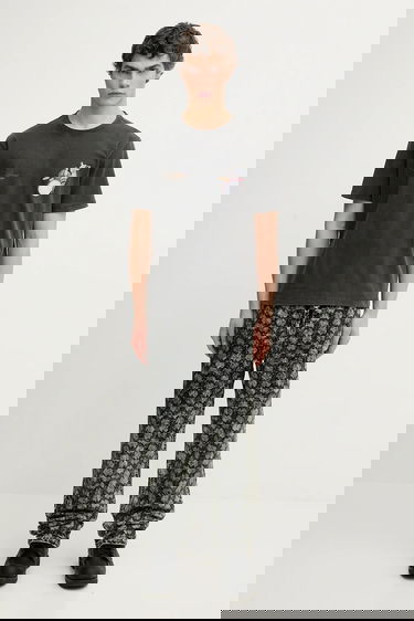 Дънки DAILY PAPER Acid Wash Patterned Wide Leg Velvet Rahul Jeans Многоцветен | 2521032, 4