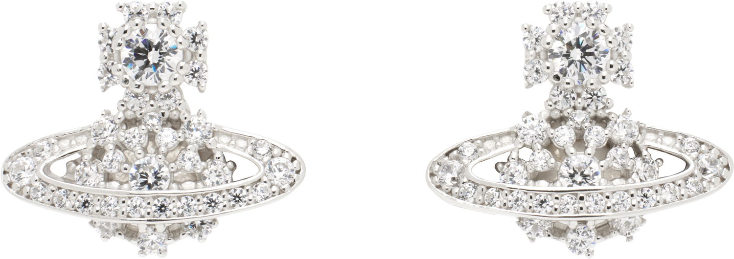 Обеци Vivienne Westwood Vivienne Westwood Narcissa Crystal Orb Earrings Металик | 62010317-01P102-SM, 0