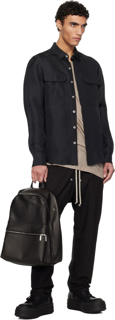 Раница Rick Owens Rick Owens Hollywood Leather Backpack Черно | RA01E0671 LCN, 3