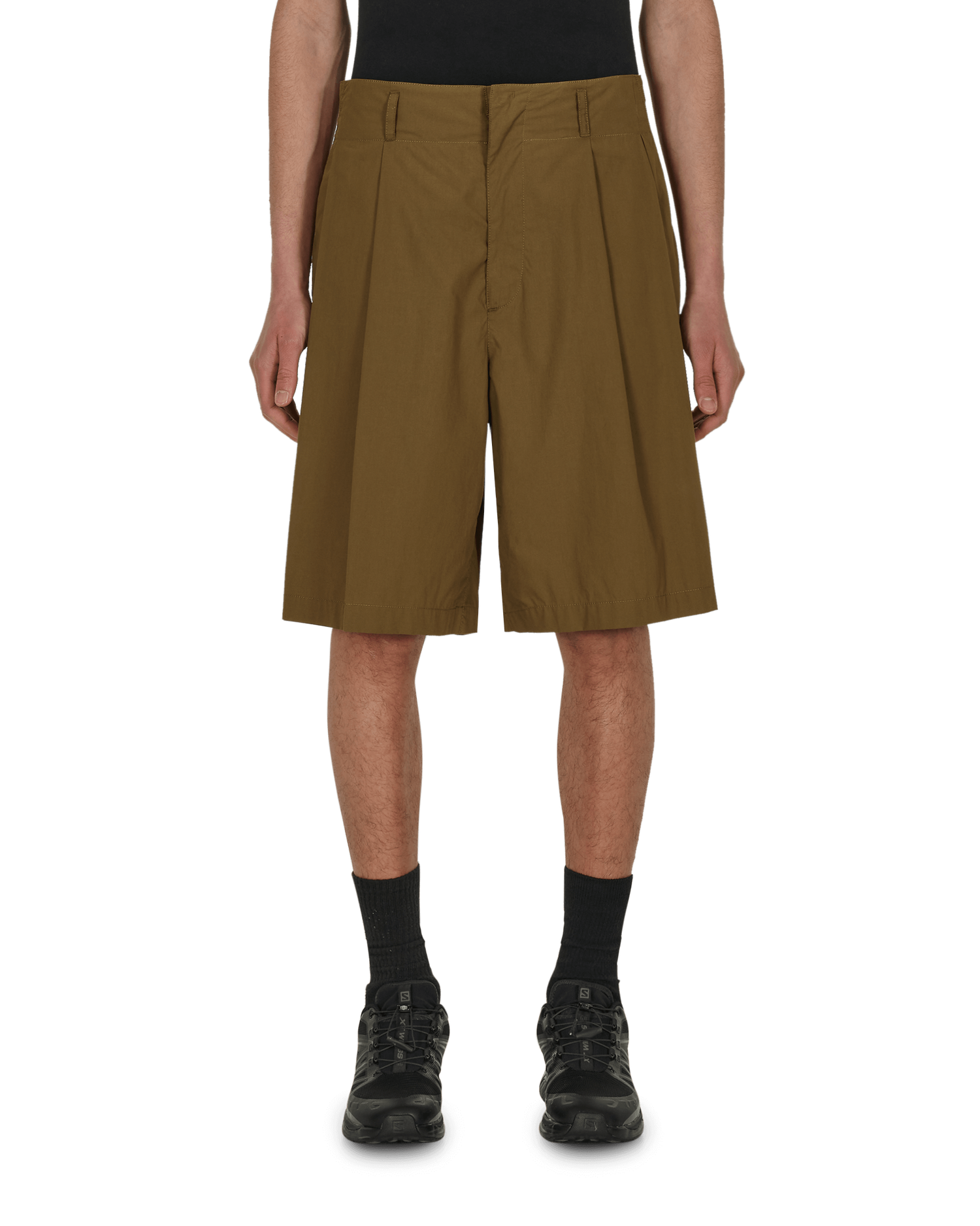 Къси панталони Moncler 1952 Cotton Poplin Shorts Зелено | H10922B00001 8A2, 0